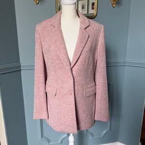 Express pink knit blazer